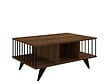 HABITAT ET JARDIN - Table basse en bois "Bert" - 90 x 60 x 40 cm - Noyer - vignette
