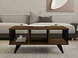HABITAT ET JARDIN - Table basse en bois "Bert" - 90 x 60 x 40 cm - Noyer - vignette