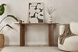 HABITAT ET JARDIN - Console en bois "Sira" - 150 x 35 x 75 cm - Noyer - vignette