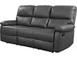 HABITAT ET JARDIN - Canapé relax "Lincoln" - 197 x 89 x 103 cm - 3 places - Gris - vignette