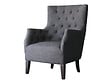 HABITAT ET JARDIN - Fauteuil Scandinave Tissu "Duchesse" - 76 x 83 x 100,5 cm - Gris - vignette