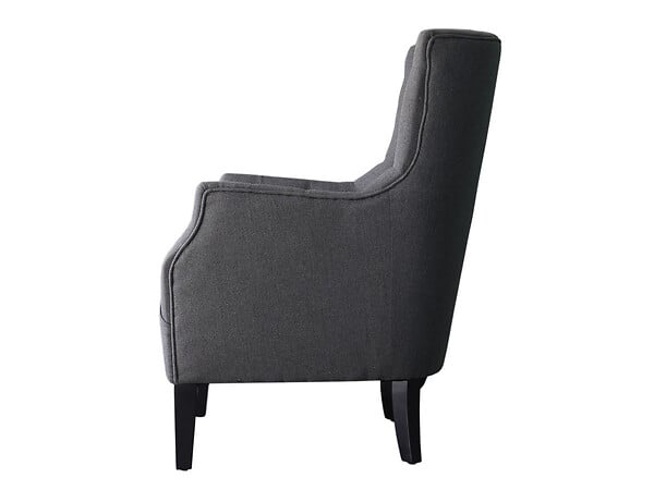 HABITAT ET JARDIN - Fauteuil Scandinave Tissu "Duchesse" - 76 x 83 x 100,5 cm - Gris - large