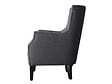 HABITAT ET JARDIN - Fauteuil Scandinave Tissu "Duchesse" - 76 x 83 x 100,5 cm - Gris - vignette