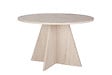 HABITAT ET JARDIN - Table à manger en bois "Virella" - 120 x 120 x 75 cm - Travertin - vignette