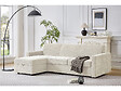 HABITAT ET JARDIN - Canapé d'angle réversible convertible express en tissu "Celia" - 3 places  - Beige - vignette