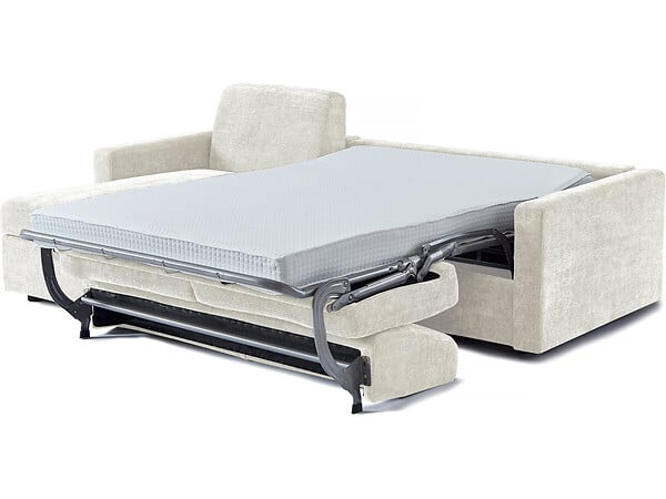 HABITAT ET JARDIN - Canapé d'angle réversible convertible express en tissu "Celia" - 3 places  - Beige - large