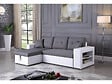 HABITAT ET JARDIN - Canapé d'angle convertible/réversible "Axel" - 3 places - Blanc/Gris - vignette