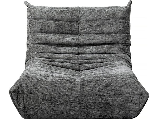 HABITAT ET JARDIN - Lot de 3 chauffeuses pour canapé modulables en tissu texturé "Velasca" - Gris - large