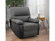 HABITAT ET JARDIN - Fauteuil relax "Lincoln" - 90 x 89 x 103 cm - Noir/Gris foncé - vignette