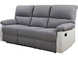 HABITAT ET JARDIN - Canapé relax "Lincoln" - 197 x 89 x 103 cm - 3 places - Blanc / Gris clair - vignette