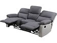 HABITAT ET JARDIN - Canapé relax "Lincoln" - 197 x 89 x 103 cm - 3 places - Blanc / Gris clair - vignette
