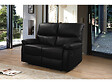 HABITAT ET JARDIN - Canapé relax "Lincoln" - 147 x 89 x 103 cm - 2 places - Noir - vignette