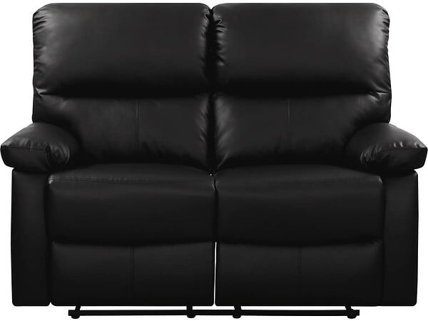HABITAT ET JARDIN - Canapé relax "Lincoln" - 147 x 89 x 103 cm - 2 places - Noir - large