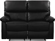 HABITAT ET JARDIN - Canapé relax "Lincoln" - 147 x 89 x 103 cm - 2 places - Noir - vignette