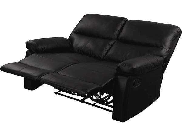 HABITAT ET JARDIN - Canapé relax "Lincoln" - 147 x 89 x 103 cm - 2 places - Noir - large