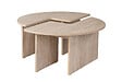 HABITAT ET JARDIN - Table basse en bois "Moira" - 90 x 90 x 41 cm - Travertin - vignette