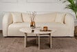 HABITAT ET JARDIN - Table basse en bois "Moira" - 90 x 90 x 41 cm - Travertin - vignette