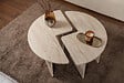 HABITAT ET JARDIN - Table basse en bois "Moira" - 90 x 90 x 41 cm - Travertin - vignette