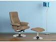 HABITAT ET JARDIN - Fauteuil relax + repose-pieds "Louis" - 1 place - Beige - vignette