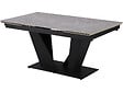 HABITAT ET JARDIN - Table à manger extensible en céramique - 160/240 cm - 6 à 10 personnes "Nova" - Gris marbré - vignette