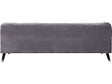 HABITAT ET JARDIN - Canapé fixe en velours "Gloria" - 216 x 86 x 76 cm - 3 places - Gris - vignette