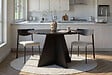 HABITAT ET JARDIN - Table à manger en bois "Virella" - 120 x 120 x 75 cm - Bois Noir - vignette