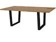 HABITAT ET JARDIN - Table repas "Hollywood" - 200 x 100 x 76 cm - couleur: Chêne / Noir - vignette