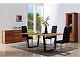 HABITAT ET JARDIN - Table repas "Hollywood" - 200 x 100 x 76 cm - couleur: Chêne / Noir - vignette