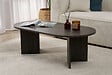 HABITAT ET JARDIN - Table basse en bois "Sable" - 60 x 119 x 40 cm - Lumière Noire - vignette
