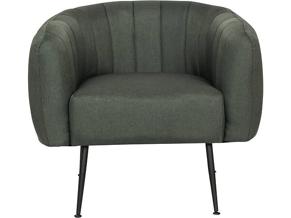HABITAT ET JARDIN - Fauteuil en tissu "Diana" - 1 place - Gris foncé - large