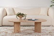 HABITAT ET JARDIN - Table basse en bois "Sable" - 60 x 119 x 40 cm - Chêne Saphir - vignette