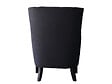 HABITAT ET JARDIN - Fauteuil Scandinave Tissu "Duchesse" - 76 x 83 x 100,5 cm - Noir - vignette
