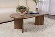 HABITAT ET JARDIN - Table basse en bois "Sable" - 60 x 119 x 40 cm - Noyer - vignette