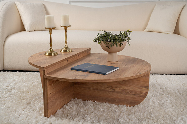 HABITAT ET JARDIN - Table basse en bois "Orion" - 90 x 60 x 30 cm - Pin atlantique - large