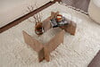 HABITAT ET JARDIN - Table basse en bois "Flavio" - 105 x 65 x 30 cm - Pin atlantique - vignette