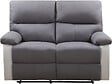 HABITAT ET JARDIN - Canapé relax "Lincoln" - 147 x 89 x 103 cm - 2 places - Blanc / gris clair - vignette
