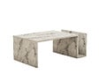 HABITAT ET JARDIN - Table basse en bois "Memo" - 86 x 50 x 32 cm - Marbre Freesia - vignette