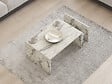 HABITAT ET JARDIN - Table basse en bois "Memo" - 86 x 50 x 32 cm - Marbre Freesia - vignette