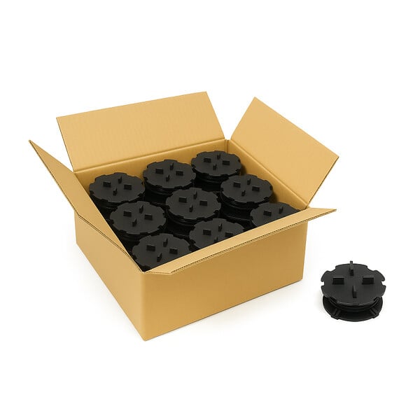 MCCOVER - Lot de 10 plots réglables 10 à 15 mm dalle et carrelage McCover Noir - large