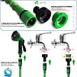 VOUNOT - Tuyau d’Arrosage Extensible 30m avec Accessoires vert - vignette