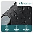 VOUNOT - Lot de 2 chaise longue pliante avec pare soleil noir - vignette