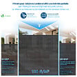 VOUNOT - Brise vue occultant en HDPE 150g/m² 1.8x20m avec attaches de fixation anthracite - vignette