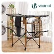 VOUNOT - Etendoir a linge deluxe pliable grande capacite 173x94x123cm style bois noir - vignette