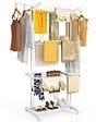 VOUNOT - Sechoir a linge etendoir renforce 4 niveaux 125x62x173cm blanc - vignette
