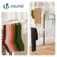 VOUNOT - Etendoir a linge deluxe pliable grande capacite 173x94x123cm style bois blanc - vignette