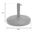 HAPPY GARDEN - Pied de parasol droit QUIMPER noir - vignette