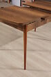 HABITAT ET JARDIN - Table à Manger Extensible en bois "Barok" - 78 x 132 x 80 cm - Noyer - vignette