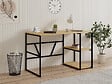 HABITAT ET JARDIN - Bureau en bois "Caste" - 120 x 60 x 74 cm - Beige - vignette