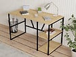 HABITAT ET JARDIN - Bureau en bois "Caste" - 120 x 60 x 74 cm - Beige - vignette