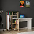 HABITAT ET JARDIN - Bureau en bois "Bugra" - 135 x 60 x 111 cm - Blanc - vignette